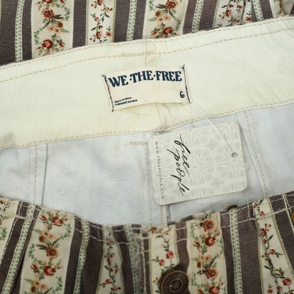 Free People We The Free Super Sonic Stripe Print Utility Pants S-6 NWT 282868 - Picture 9 of 9